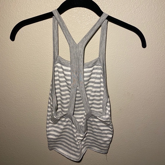 Grey and White Stripped Tank - Picture 2 of 2